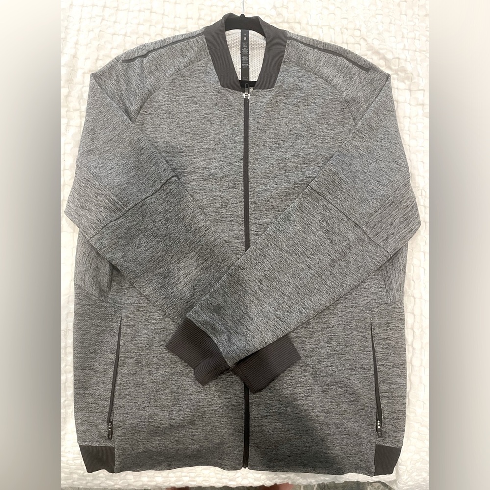 Lululemon full zip jacket, size XL, gray with dark gray trim.